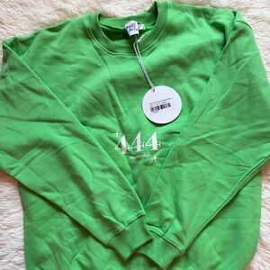Princess Polly Only Four You Green Jumper 444 Crewneck US Size 2